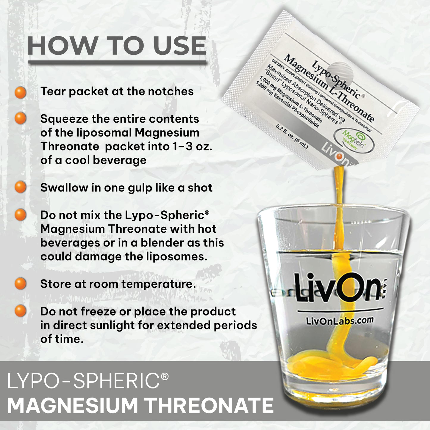 Lypo-Spheric® Liposomal Magnesium L-Threonate