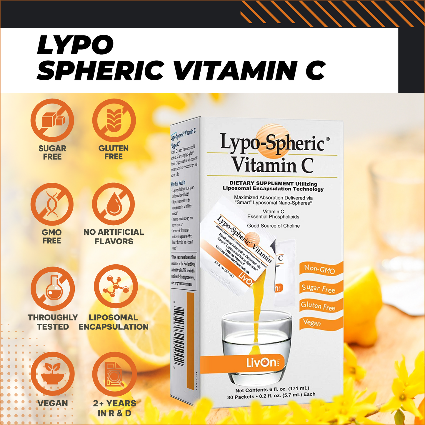 Lypo-Spheric® Vitamin C Supplements, Liposomal Encapsulation Technology